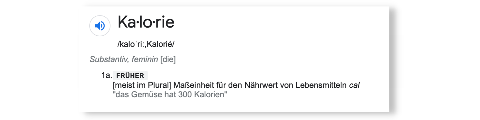 Definition Kalorien
