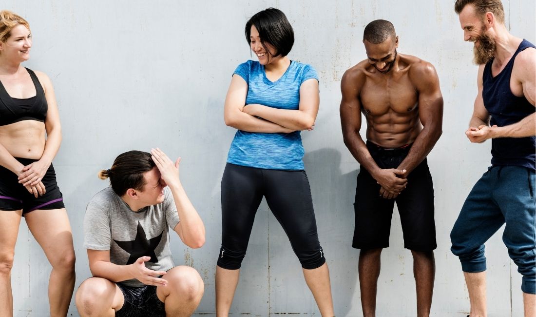 Körperfett und Muskelmasse Training gemeinsam