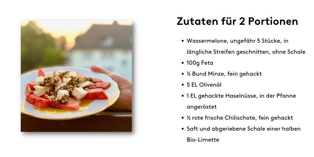 Gegrillte Wassermelone
